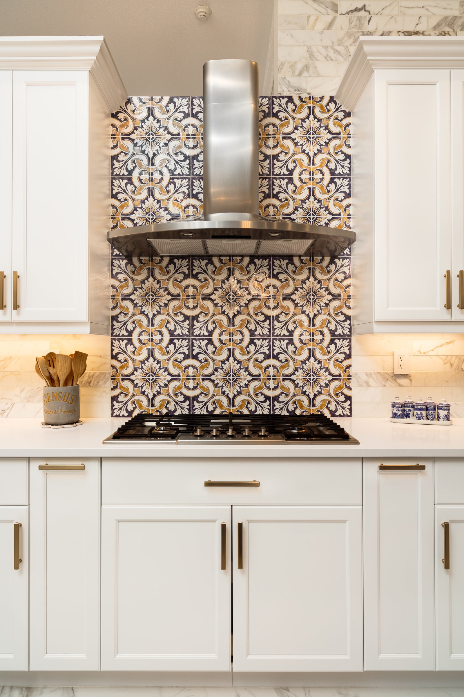 Brighton + Kitchen gas cooktop by Reschka Design Build
