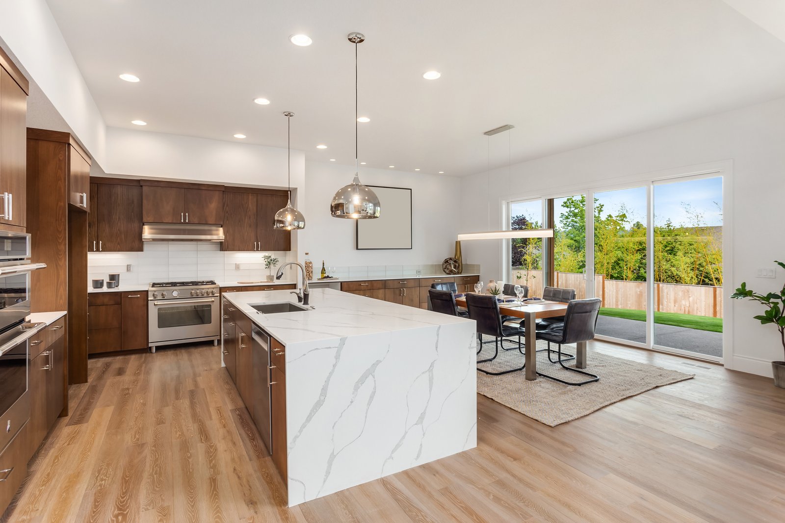 Oakwood + Haven kitchen island closeup by Reschka Design Build
